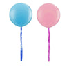 Gender Reveal Baby Shower Decorations, Pink or Blue Banner and Balloons